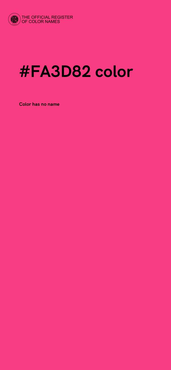 #FA3D82 color image