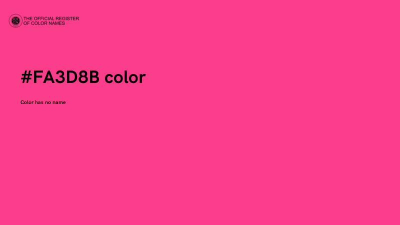 #FA3D8B color image
