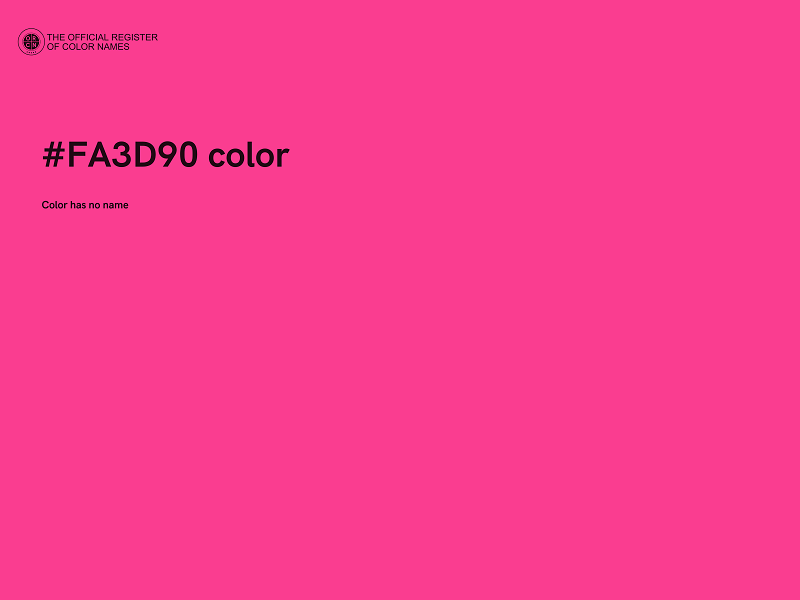 #FA3D90 color image