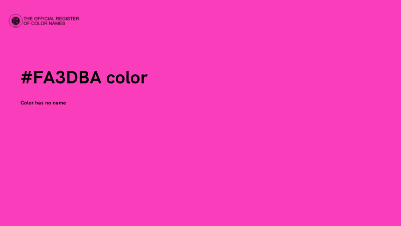 #FA3DBA color image