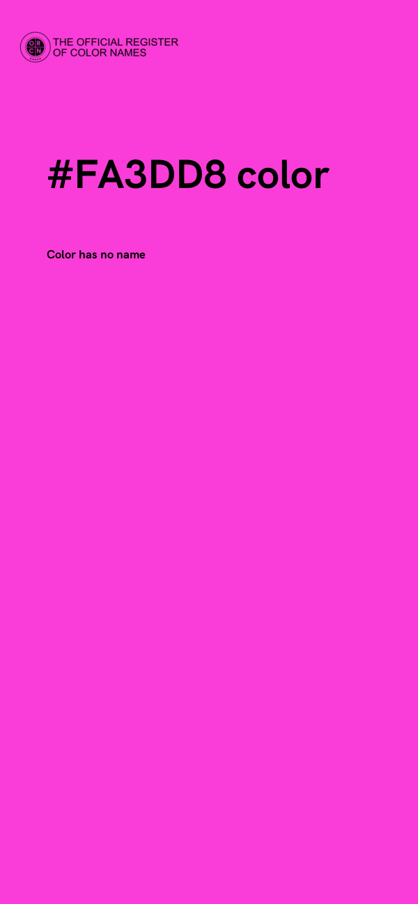 #FA3DD8 color image