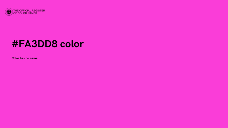 #FA3DD8 color image