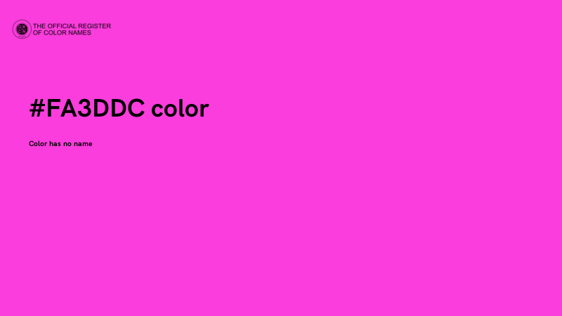 #FA3DDC color image