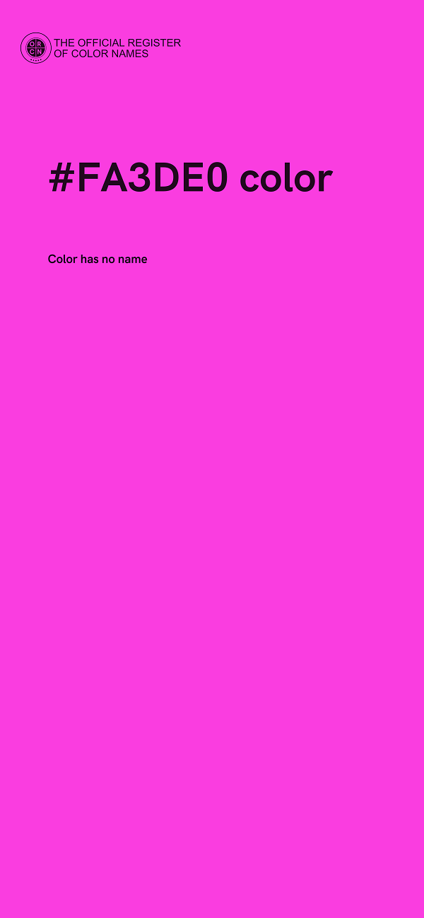 #FA3DE0 color image