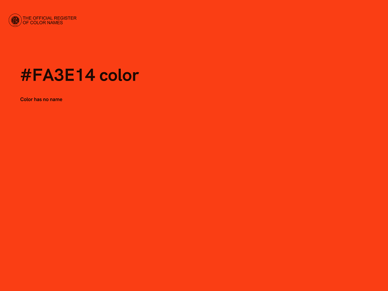#FA3E14 color image