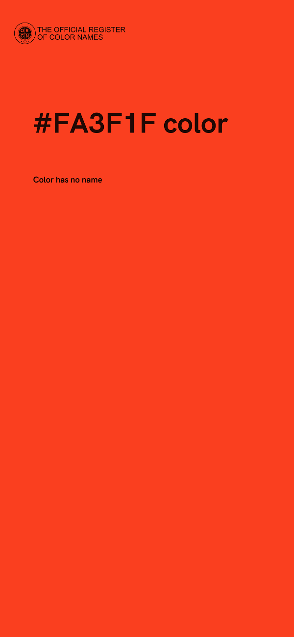 #FA3F1F color image