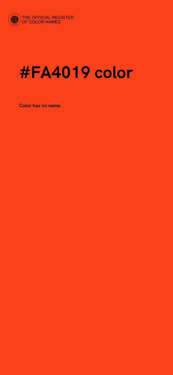 #FA4019 color image