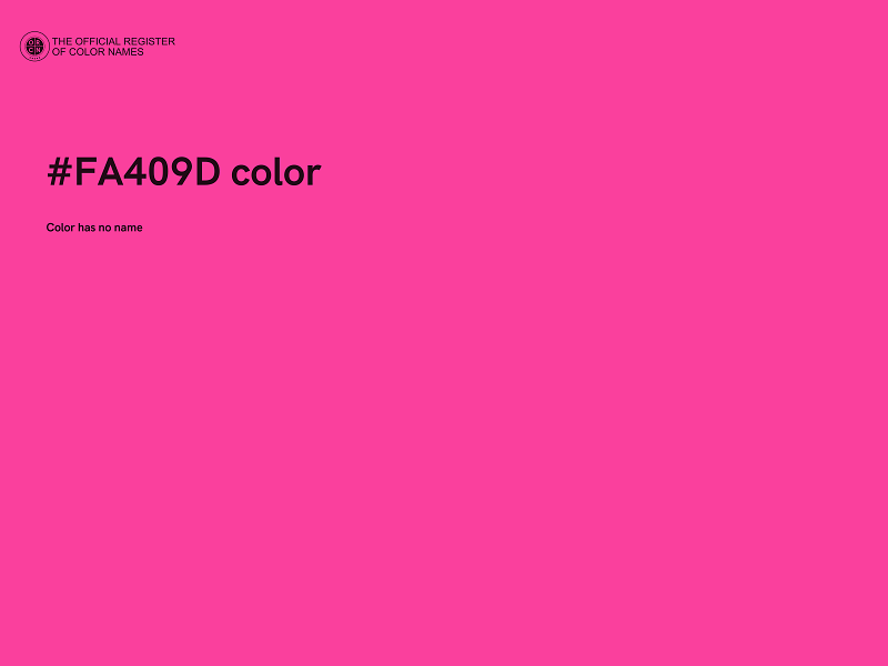 #FA409D color image