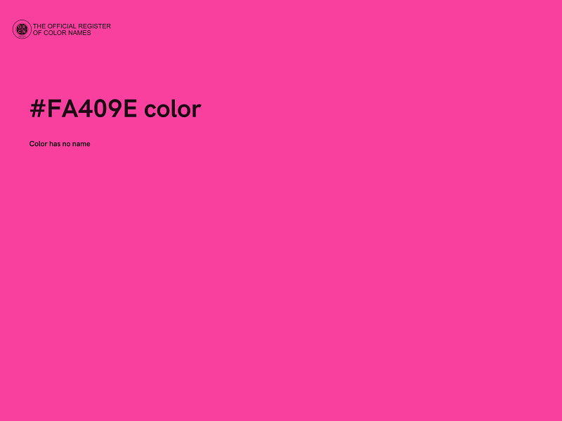 #FA409E color image