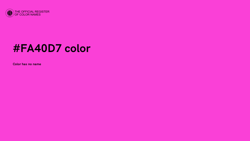 #FA40D7 color image