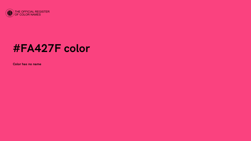 #FA427F color image