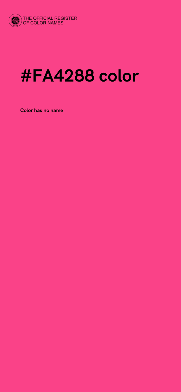 #FA4288 color image