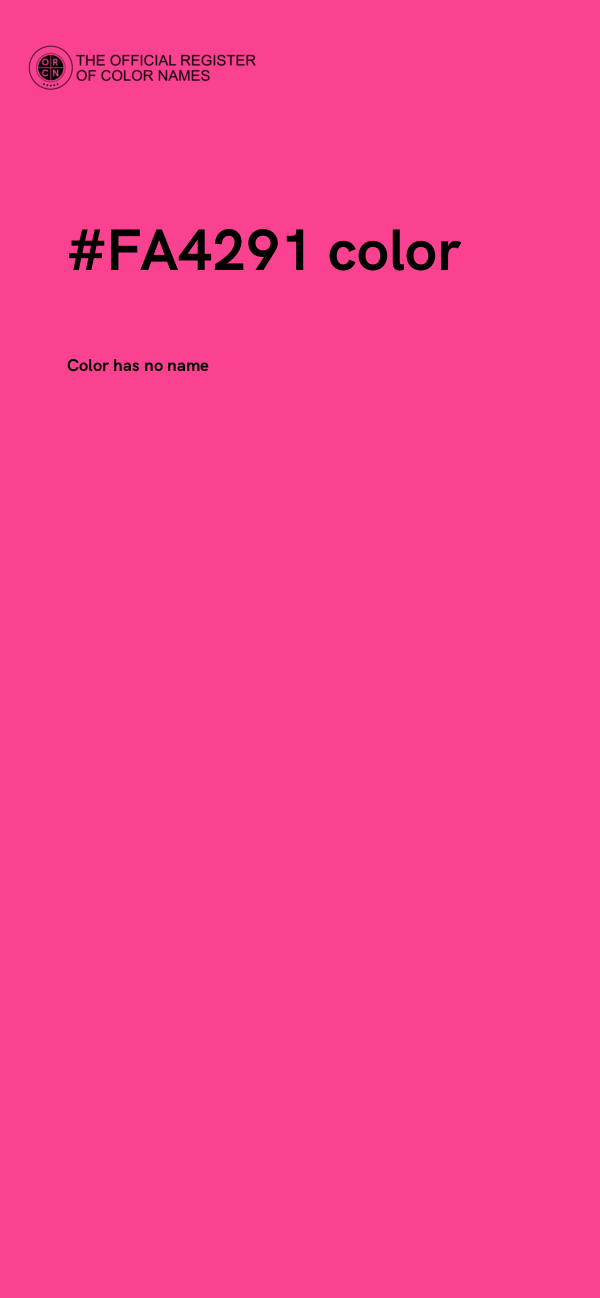 #FA4291 color image