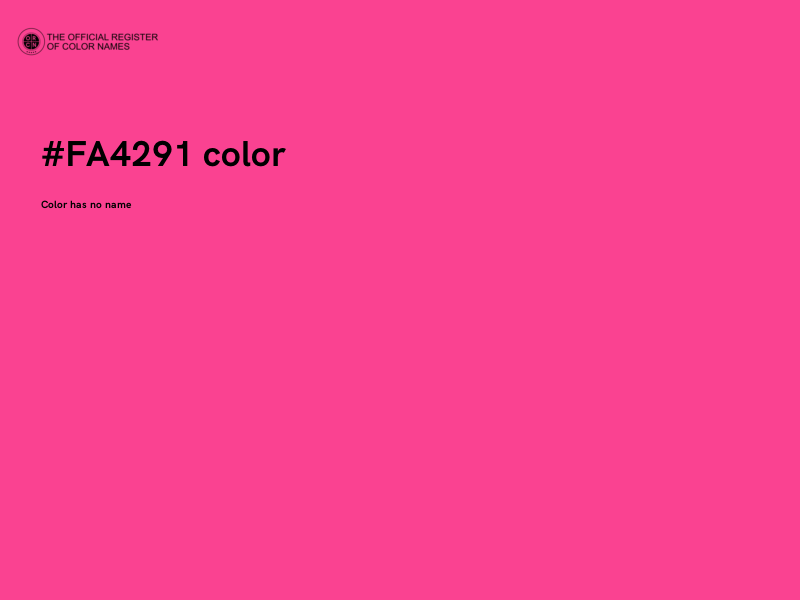 #FA4291 color image