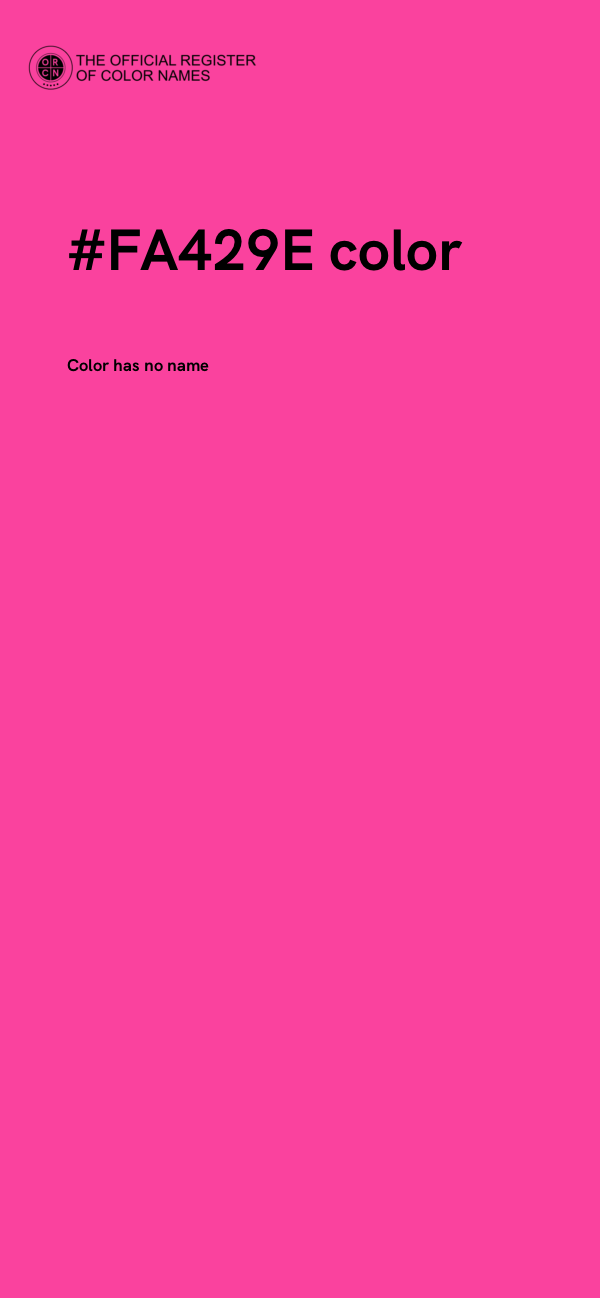 #FA429E color image
