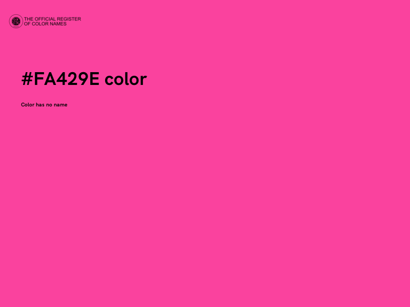 #FA429E color image