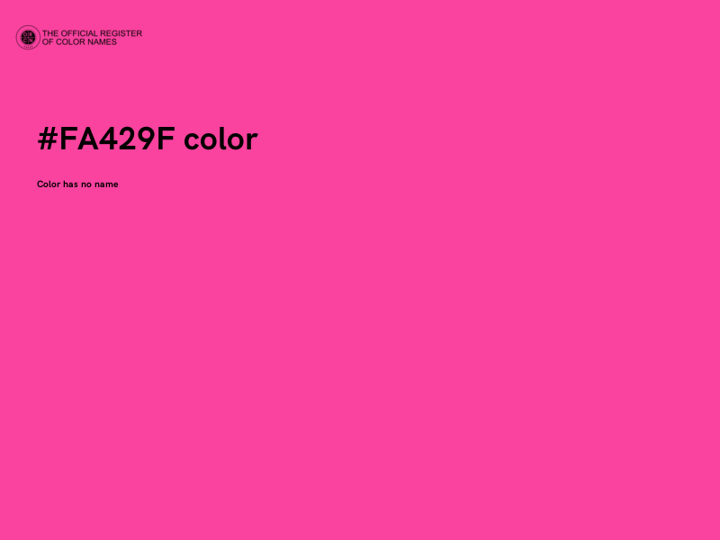 #FA429F color image