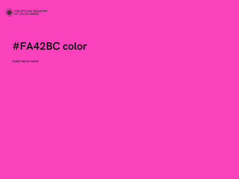 #FA42BC color image