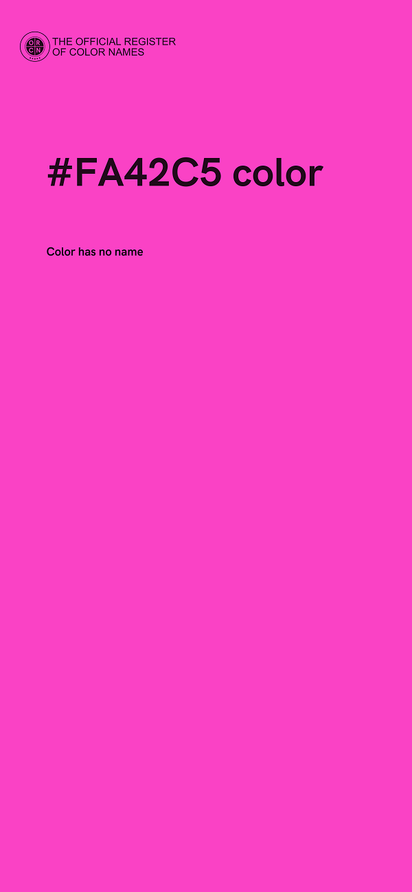 #FA42C5 color image