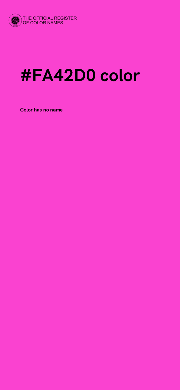 #FA42D0 color image