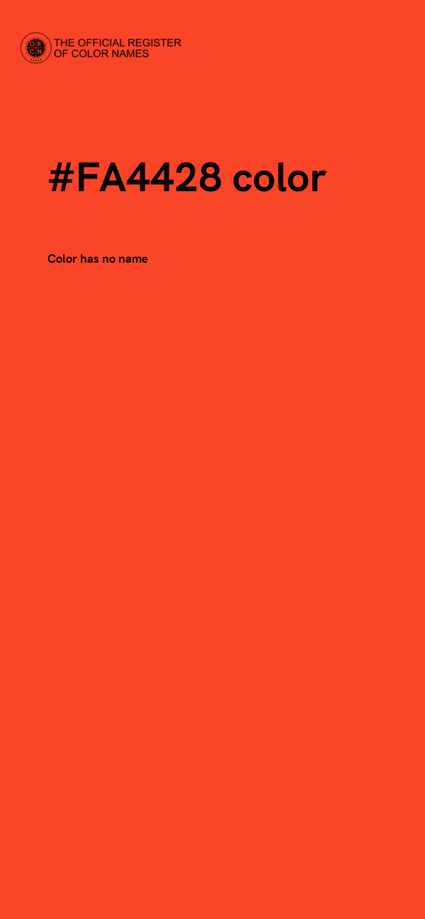 #FA4428 color image