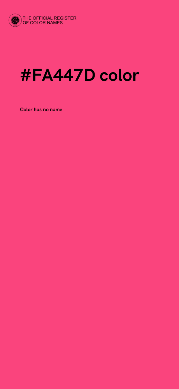 #FA447D color image