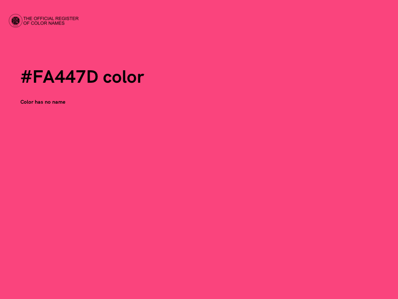 #FA447D color image