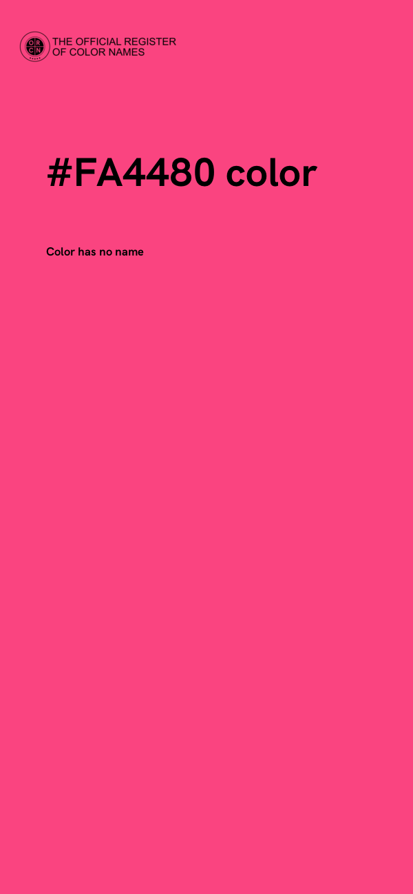 #FA4480 color image