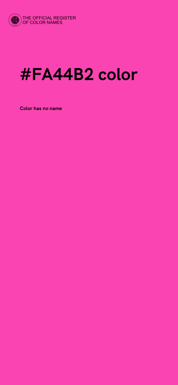 #FA44B2 color image