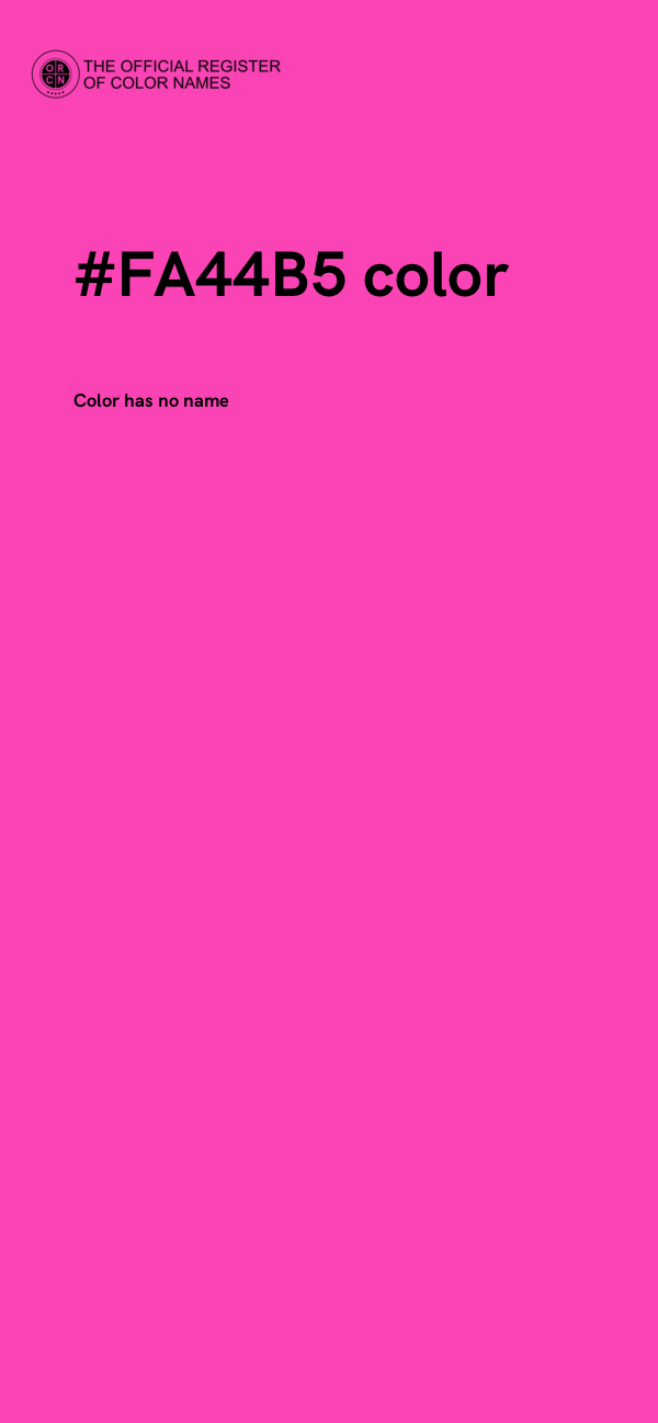 #FA44B5 color image