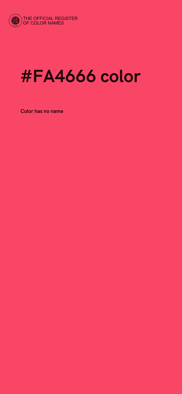 #FA4666 color image