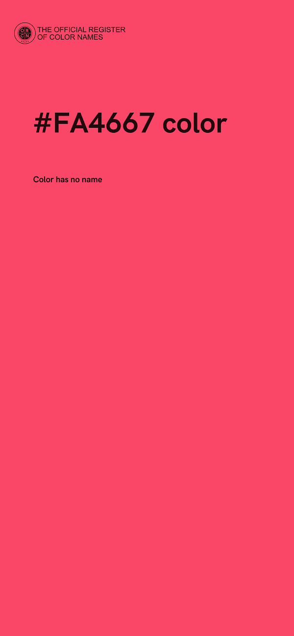 #FA4667 color image