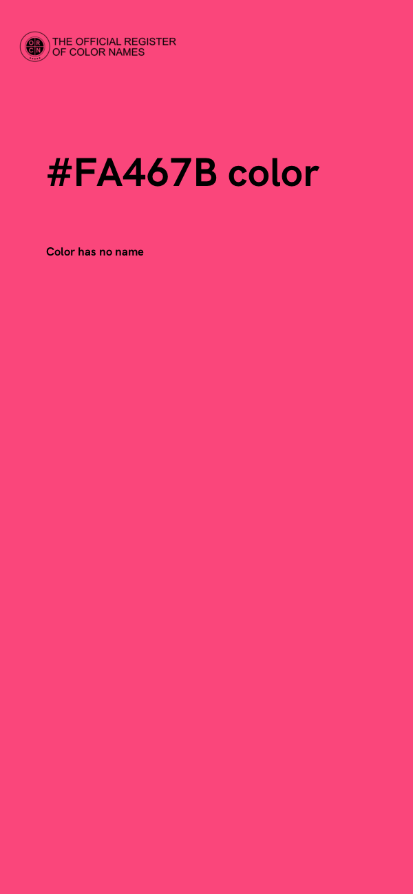 #FA467B color image