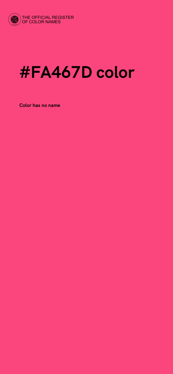 #FA467D color image