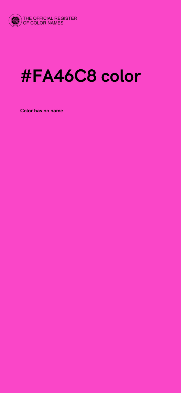 #FA46C8 color image