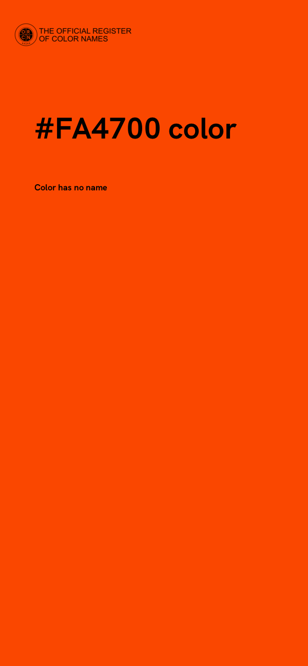 #FA4700 color image