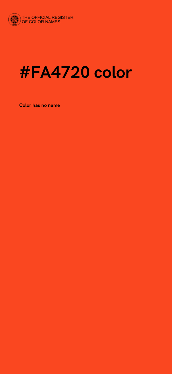 #FA4720 color image
