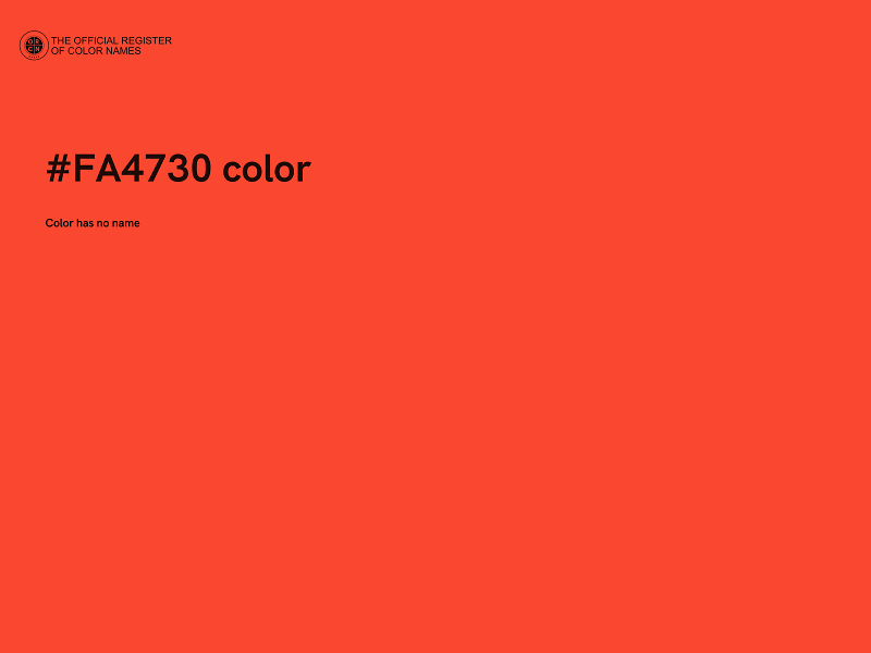#FA4730 color image