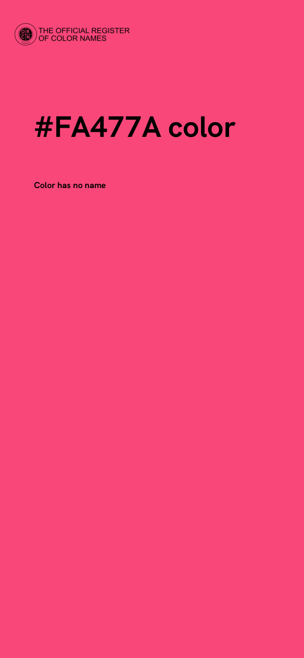 #FA477A color image