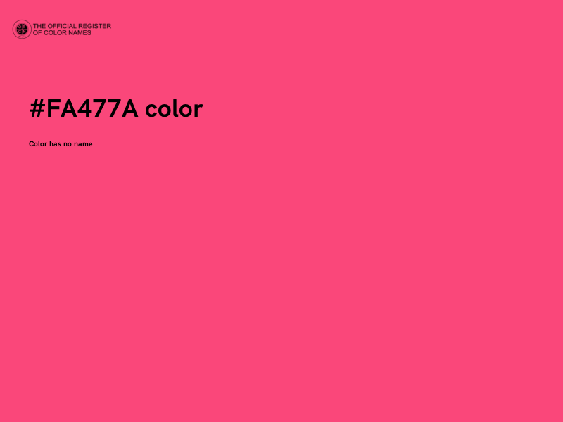 #FA477A color image