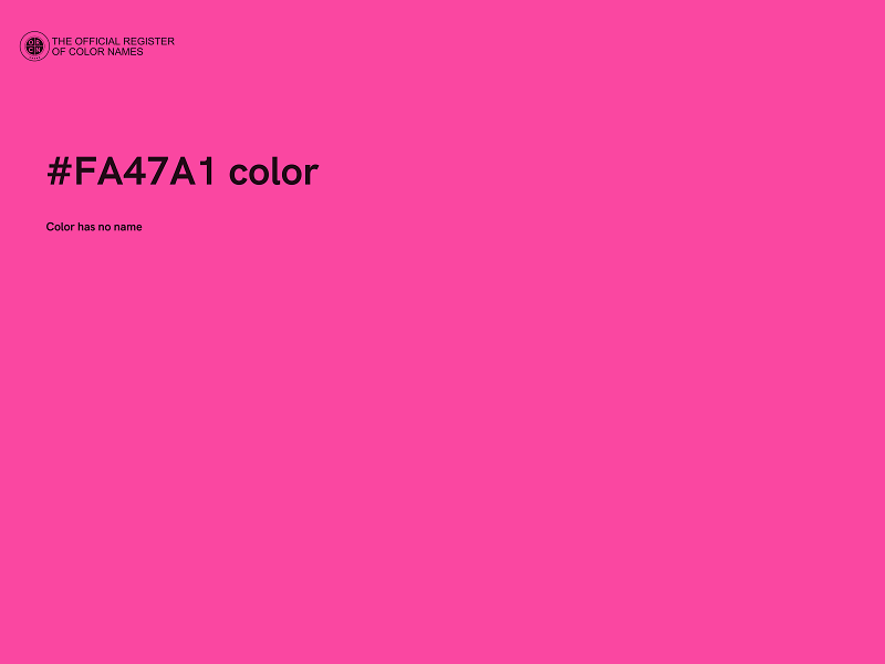 #FA47A1 color image