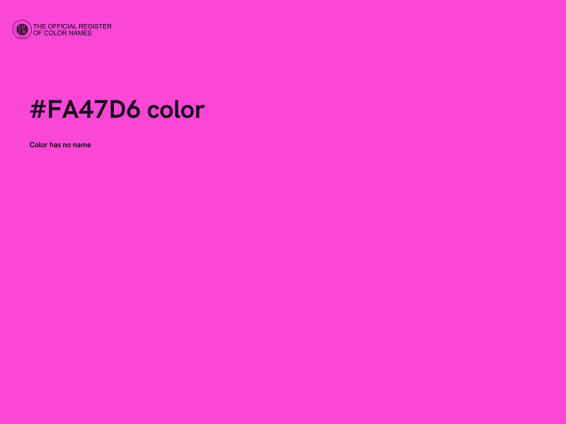#FA47D6 color image