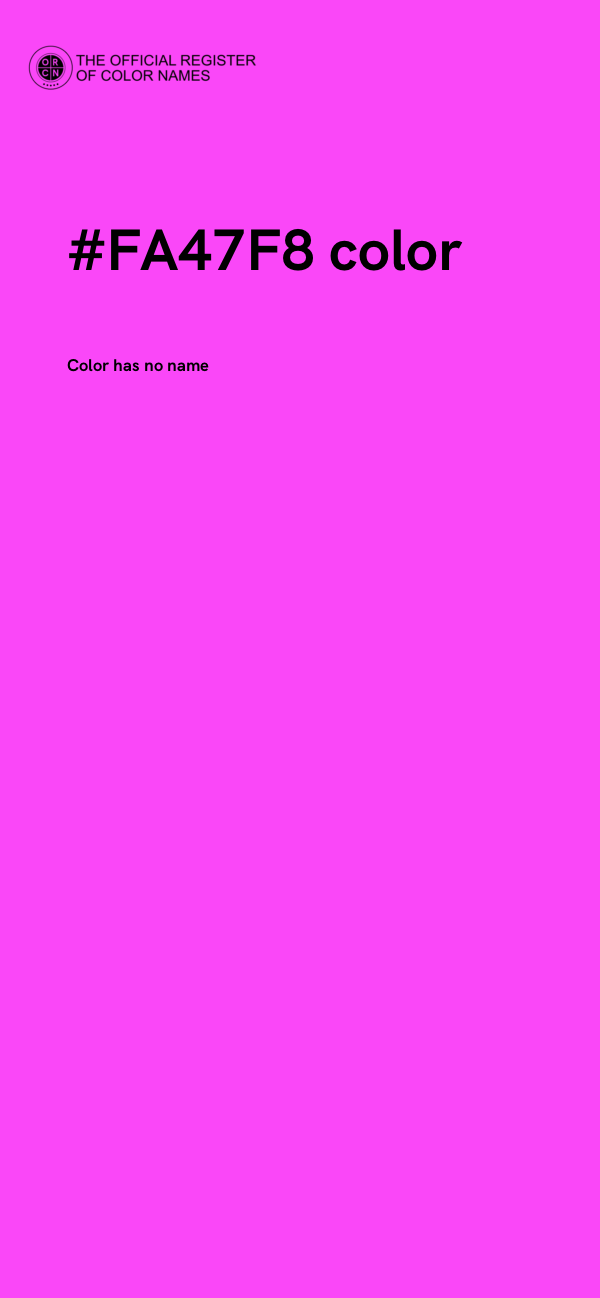 #FA47F8 color image