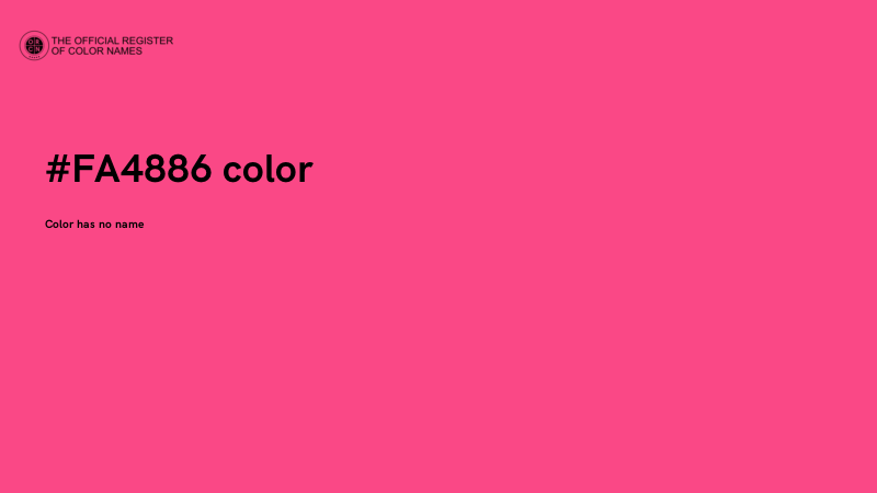 #FA4886 color image