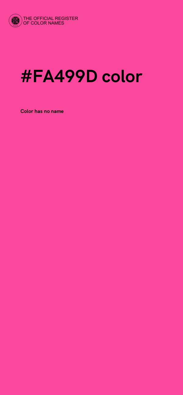 #FA499D color image