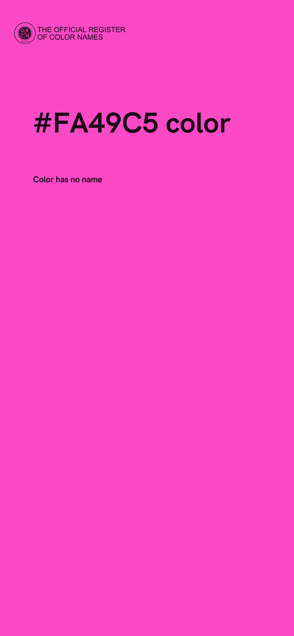 #FA49C5 color image