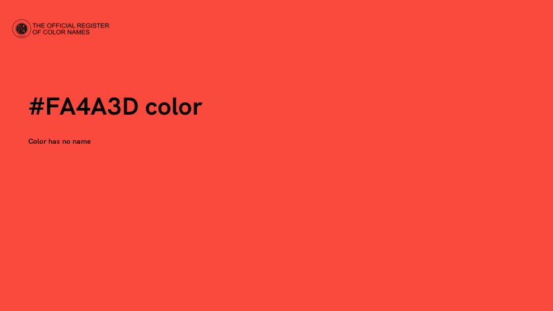 #FA4A3D color image