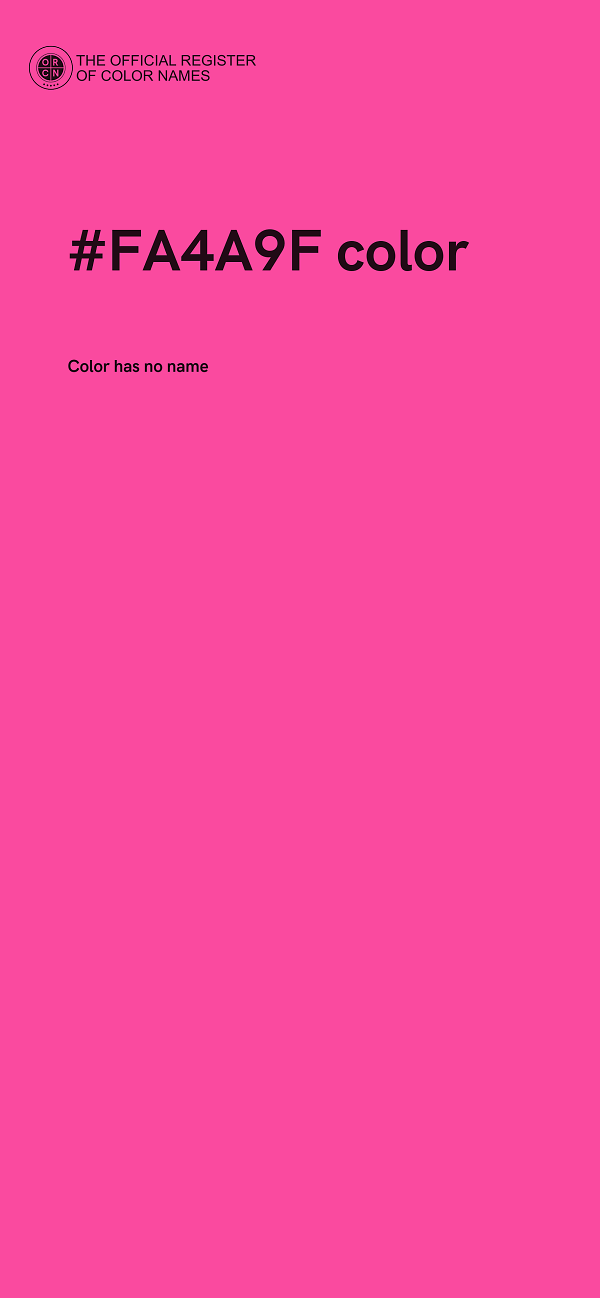 #FA4A9F color image