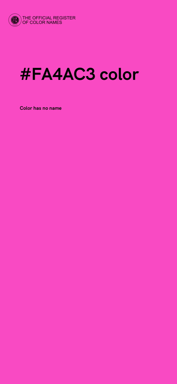 #FA4AC3 color image