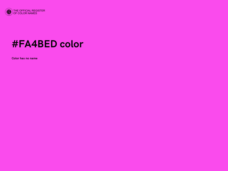 #FA4BED color image